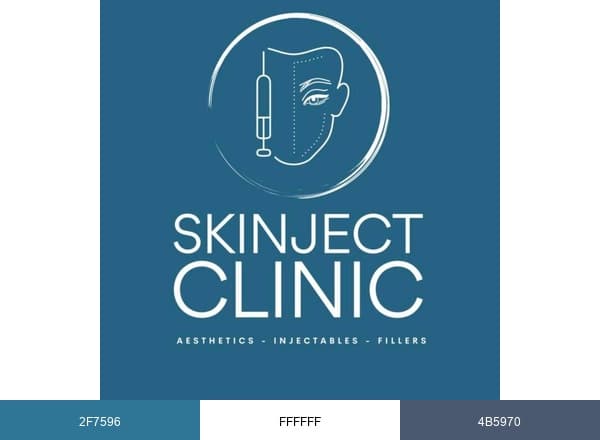 Skinject Clinic brand color palette