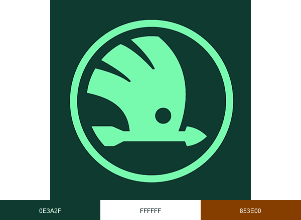 Škoda Storyboard brand color palette