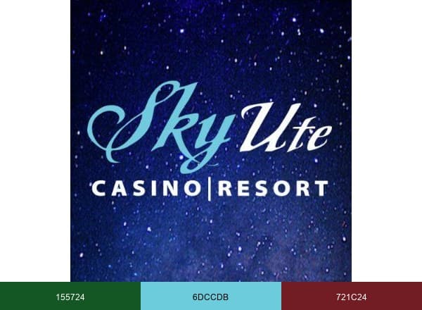 Sky Ute Casino brand color palette