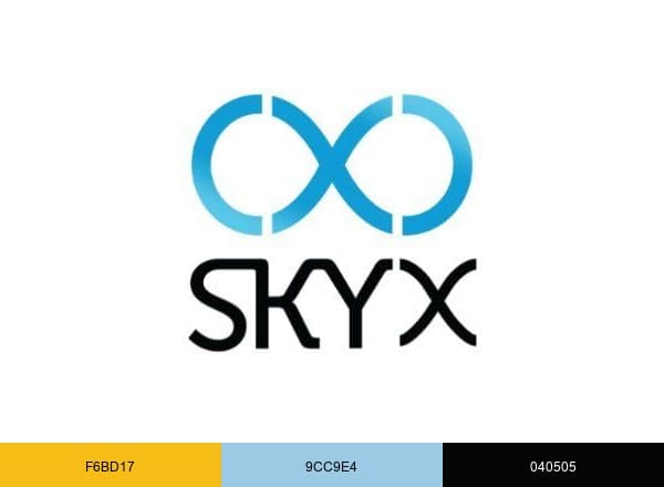 SkyX Systems brand color palette
