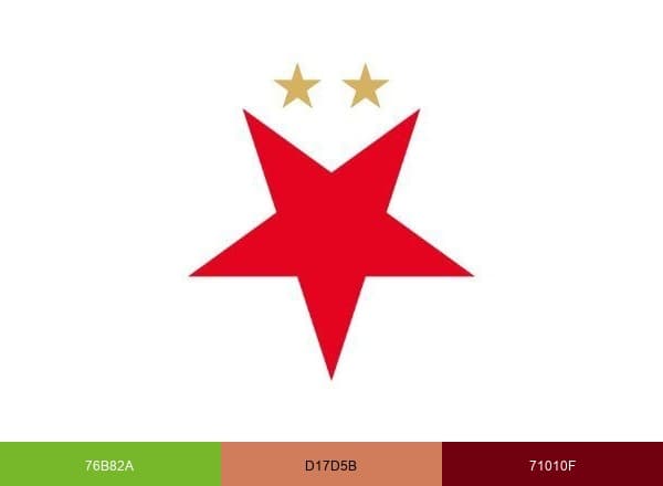 SK Slavia Praha brand color palette