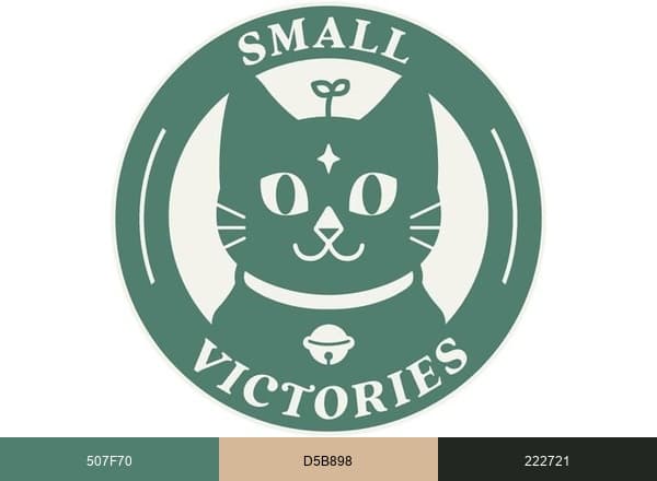 Small Victories brand color palette