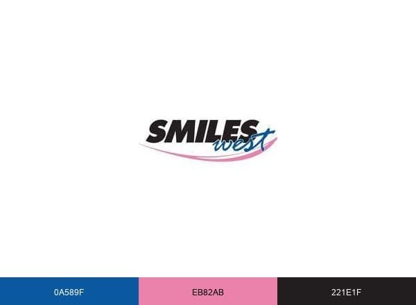 Smiles West brand color palette