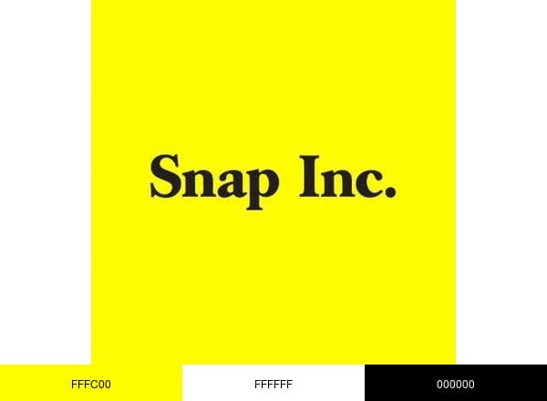 Snap Inc. brand color palette