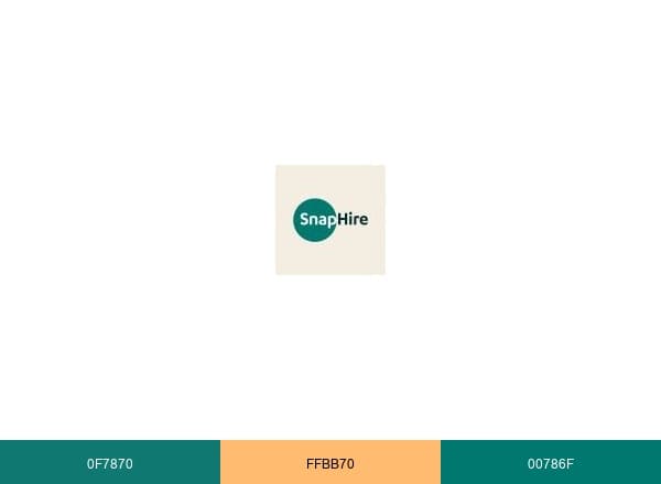 SnapHire brand color palette