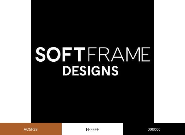 SoftFrame Designs brand color palette