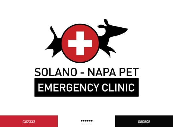 Solano-Napa Pet Emergency Clinic brand color palette