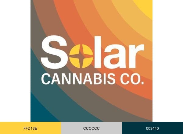 Solar Cannabis Co. brand color palette