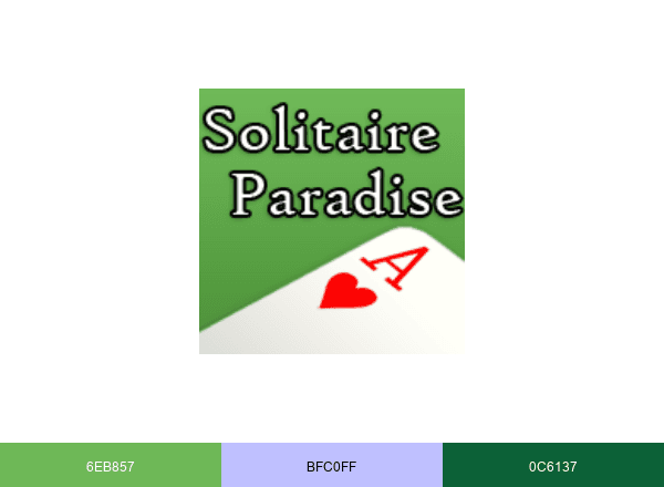 Solitaire Paradise brand color palette