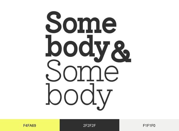 Somebody&Somebody brand color palette