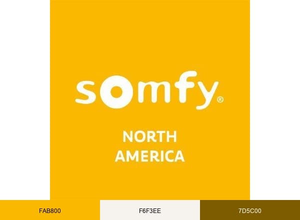Somfy North America brand color palette
