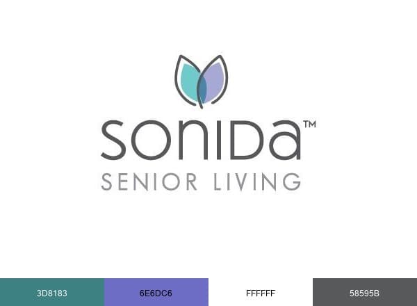 Sonida Senior Living brand color palette