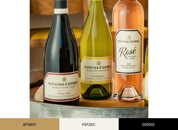 Sonoma Cutrer brand color palette
