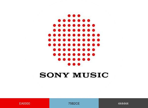 Sony Music UK brand color palette