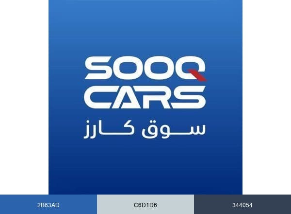 Sooq Cars brand color palette