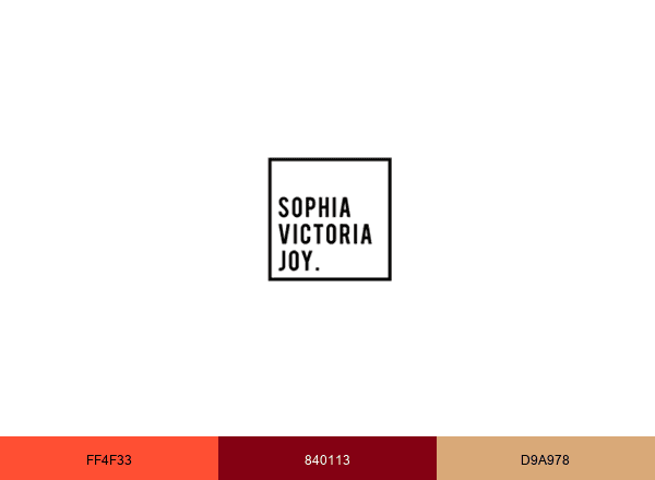 Sophia Victoria Joy brand color palette