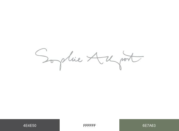 Sophie Allport brand color palette