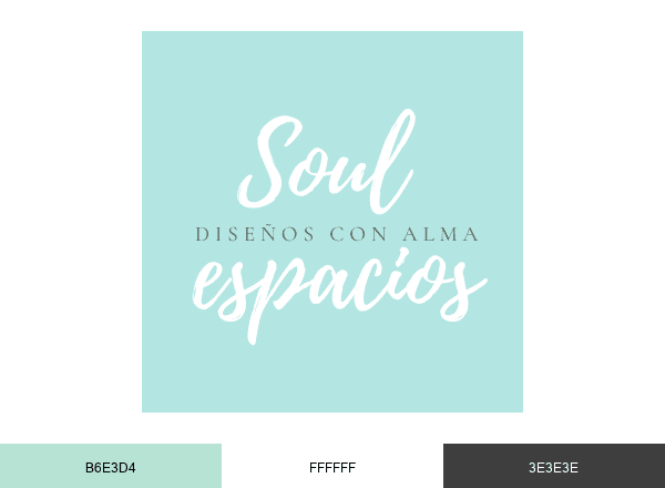 Soul Espacios brand color palette