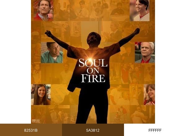 Soul On Fire Movie brand color palette