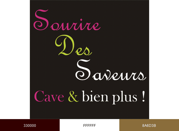 SOURIRE DES SAVEURS brand color palette