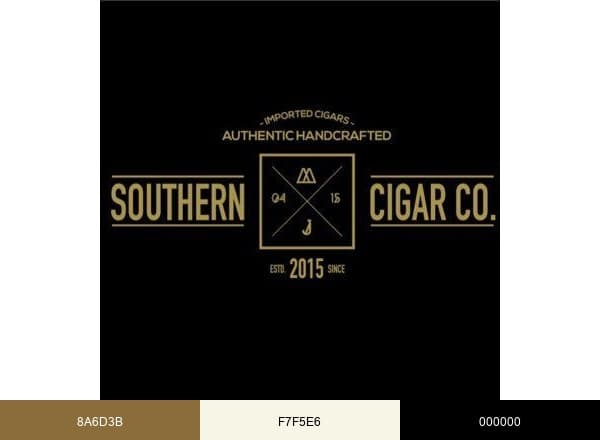 Southern Cigar Co. brand color palette