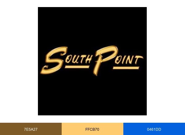 South Point Hotel brand color palette