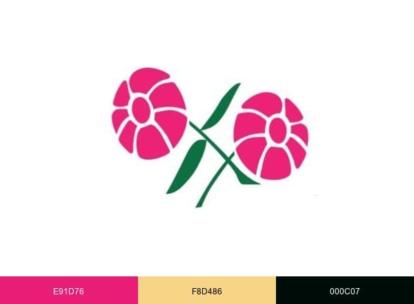 Sparks Florist brand color palette
