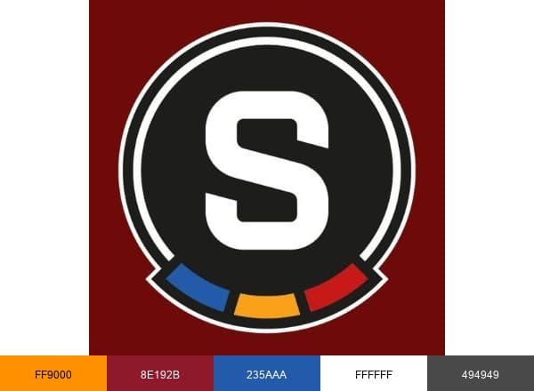 AC Sparta Praha brand color palette