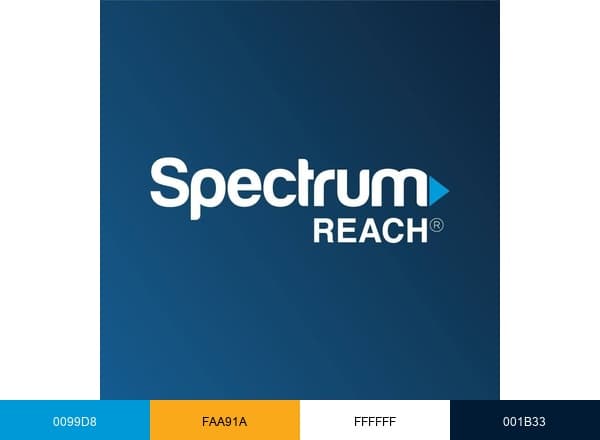 Spectrum Reach brand color palette