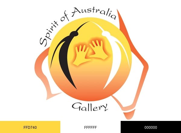 Spirit of australia gallery brand color palette