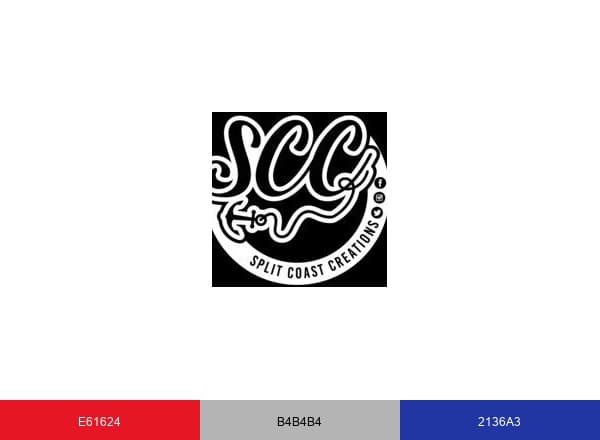 Split Coast Creations brand color palette