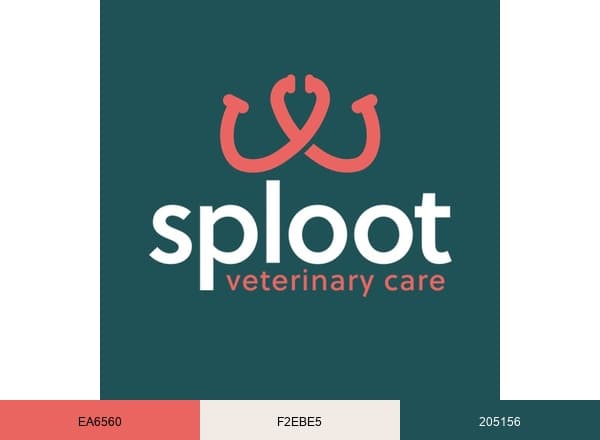 Sploot Veterinary Care brand color palette