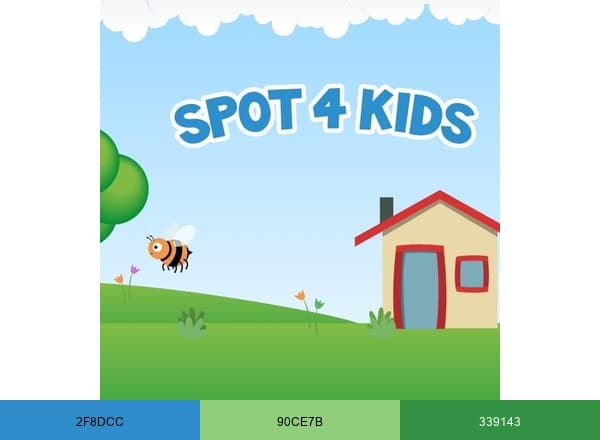Spot4kids brand color palette