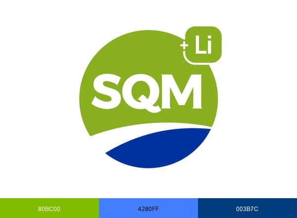 SQM Litio brand color palette
