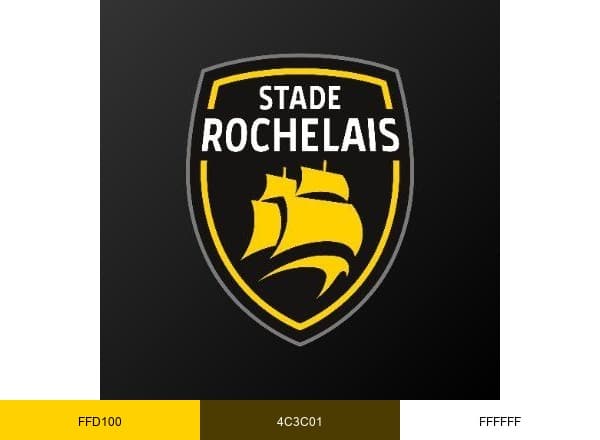 Stade Rochelais brand color palette