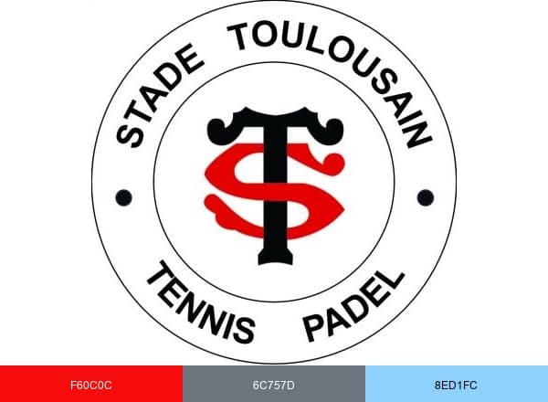 Stade Toulousain Tennis Padel brand color palette