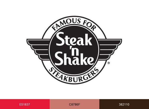 Steak n Shake brand color palette