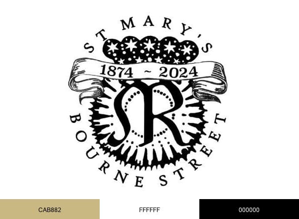 St Mary's Bourne St brand color palette