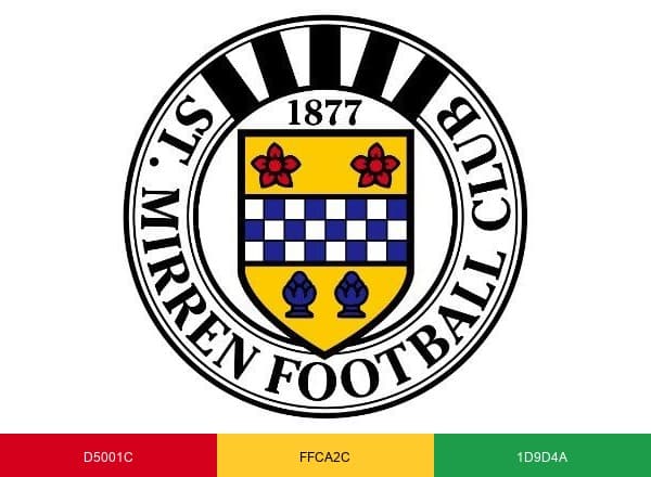 St Mirren FC brand color palette
