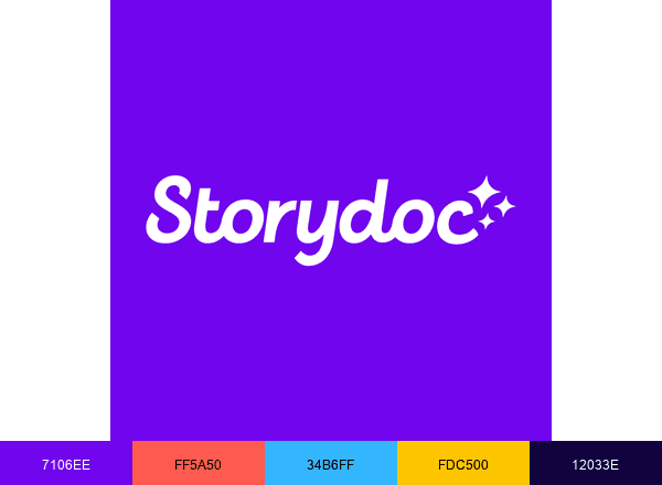 Storydoc brand color palette