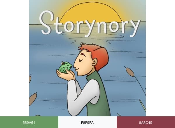 Storynory brand color palette