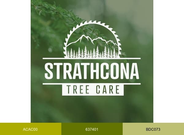 Strathcona Tree Care brand color palette