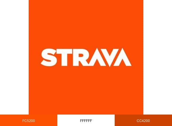 Strava brand color palette