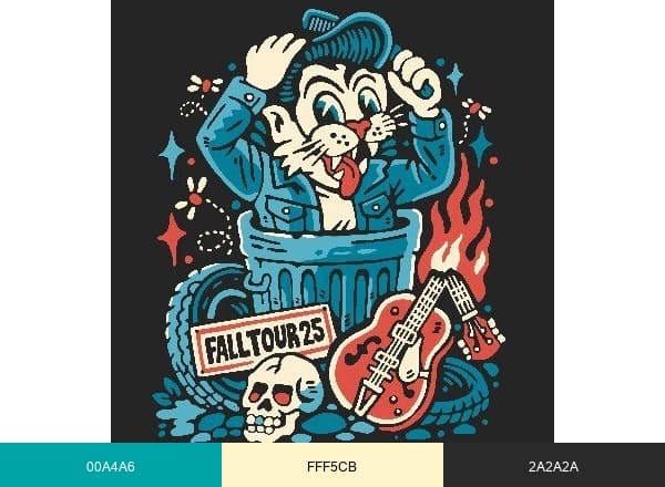 Stray Cats brand color palette