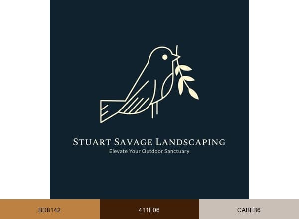 Stuart Savage Landscaping brand color palette
