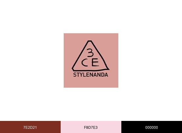3CE brand color palette