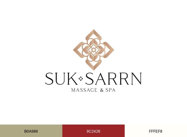 Suk Sarrn Massage brand color palette