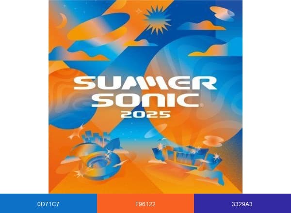 SUMMER SONIC brand color palette