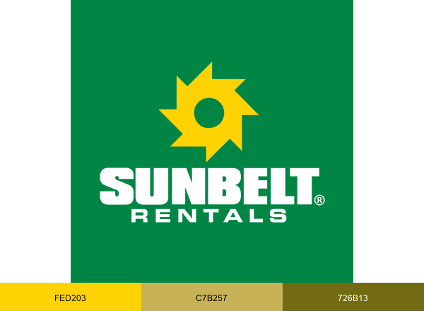 Sunbelt Rentals brand color palette