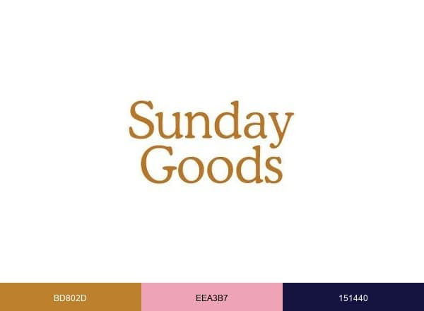 Sunday Goods brand color palette